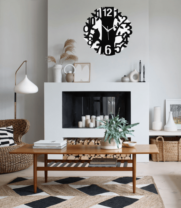 Wooden Silent Non-Ticking Wall Clock for Home Stylish Latest Designer Wall Clock for Home Living Room Bedroom Office Hall